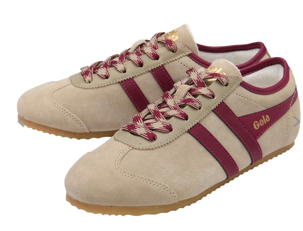 NWOB Gola Classics Women's Cleora Sneakers | Bone/Cerise | Size 8.5